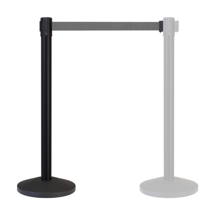 Black Retractable Belt Barrier BRBB-GB01