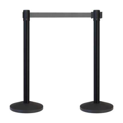 Black Retractable Belt Barrier BRBB-GB02