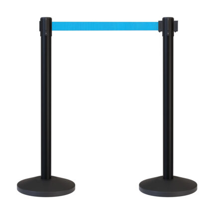 Black Retractable Belt Barrier BRBB-TB02