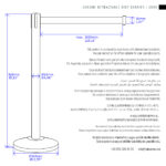 Chrome Retractable Belt Barrier CRBB Techsheet