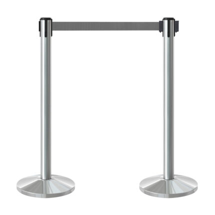 Chrome Retractable Belt Barrier CRBB-GB02