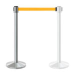 Chrome Retractable Belt Barrier CRBB-OB01